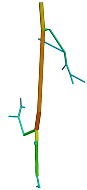 arteriole is fully resolved and approximated by cylinder