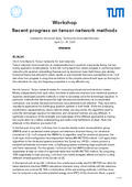 Abstracts TUM-IAS Workshop: Recent progress on tensor network methods, 22-25.04.2024