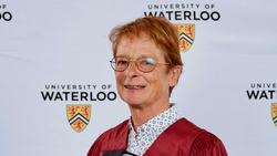 Die Waterloo University ernennt Claudia Klüppelberg zur Ehrendoktorin am 21. Oktober 2022. Foto: Bruce Ladouceur