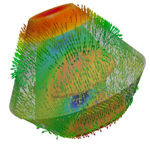 wave propagation field in a 3D setting