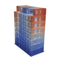 simulation of large multi-storey buildings setup 3